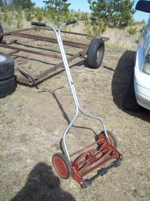 Ole push mower -have your kids use...