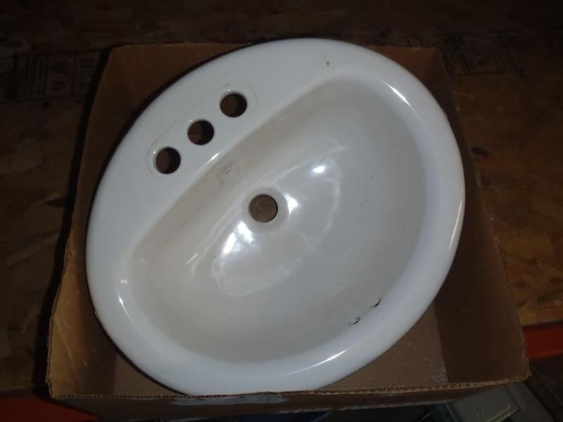 lot 106 image: Drop in Bathroom Sink - appears use...