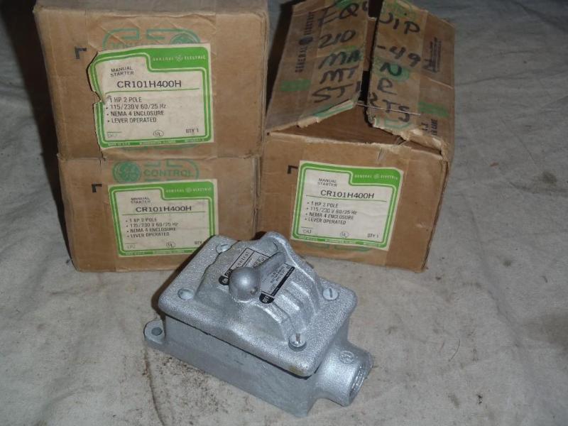 lot 183 image: Three (3) GE CR101H400H Manual Star...