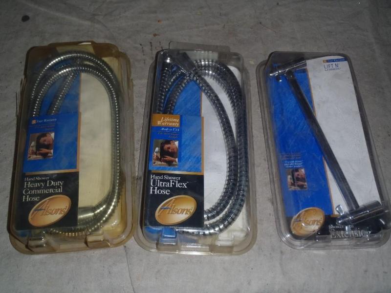 lot 207 image: Alsons&nbspHand Shower Hoses and ...