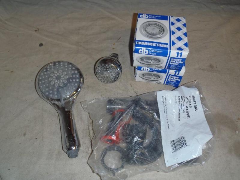 lot 219 image: Showerheads, Sink Strainers, and P-...