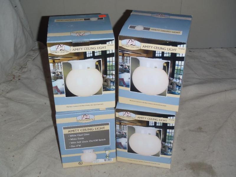 lot 26 image: Four (4) Amity Ceiling Lights. &nbs...