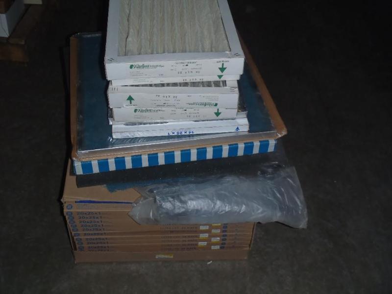 lot 31 image: Lot of Filters. &nbsp20x25x1, 12x1...