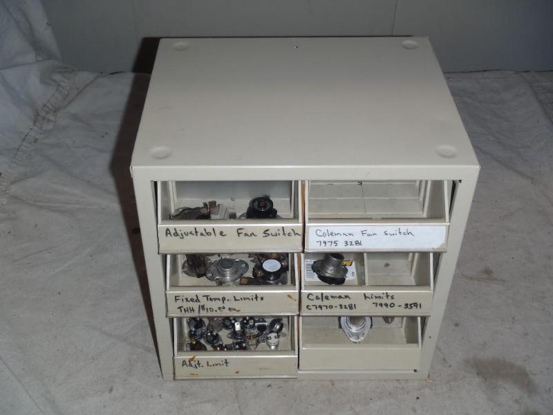 lot 80 image: Bin with Contents of Fan and Limit ...
