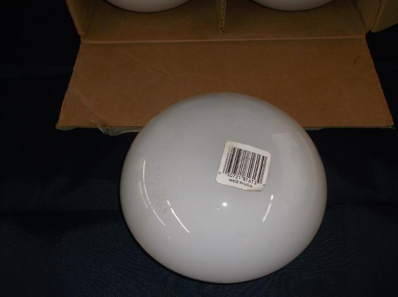 lot 38 image: glass light domes...