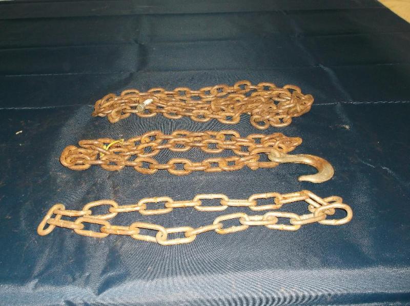 lot 45 image: miscellaneous chains...
