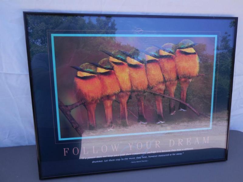 Follow Your Dreams Print Quote on p...