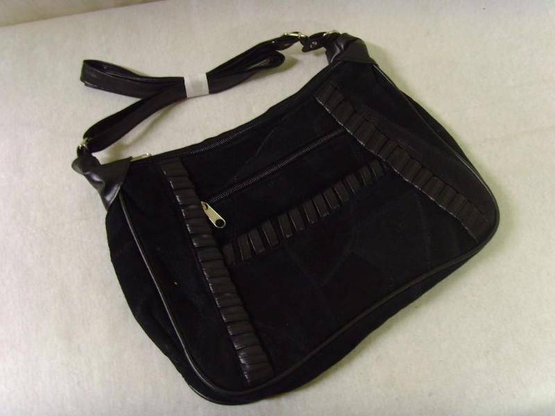 Suede Whip-stitch Purse
