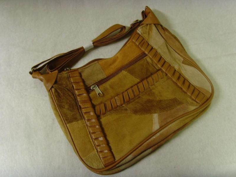 Suede Whip-stitch Purse