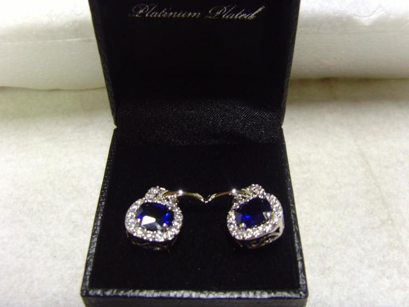 Platinum Plated Earring Set