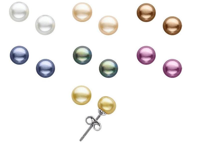 Cultured Pearl Stud Earrings