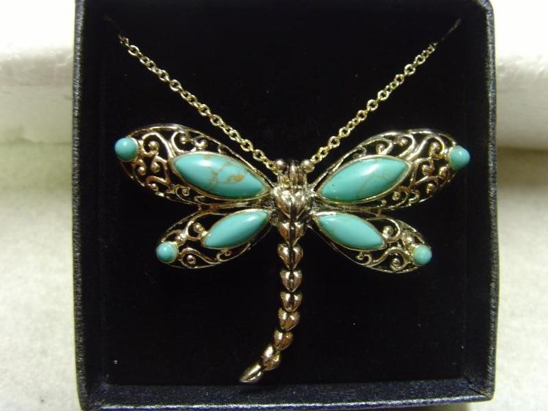 Turquoise Dragonfly Necklace