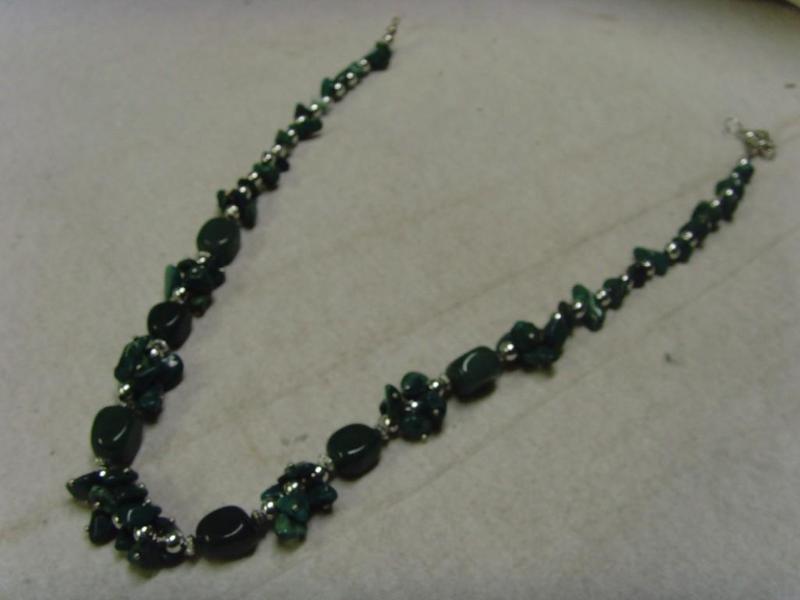 Genuine Green Mica Necklace