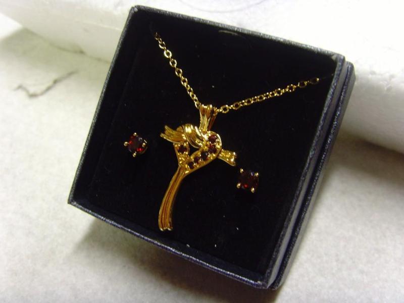 Cross Necklace and Earring Set