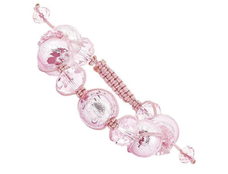 Murano Glass Bead Macrame Bracelet
