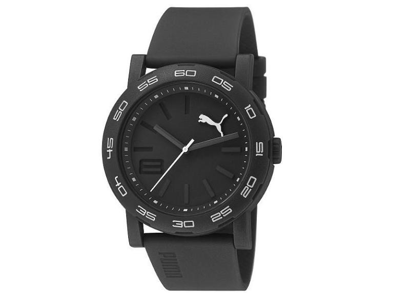 lot 21 image: PUMA Mens Black Move Analog Watch