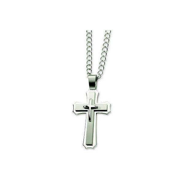 lot 28 image: Chisel Cross Pendant