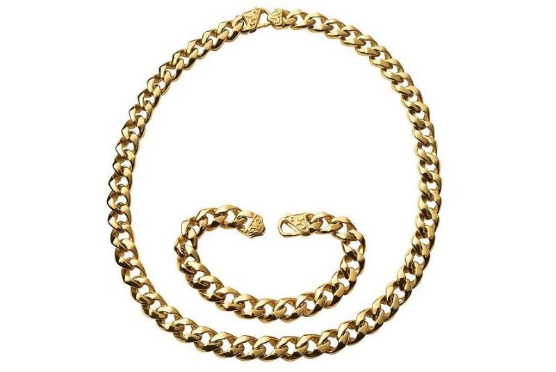 lot 38 image: Goldtone Necklace & Bracelet