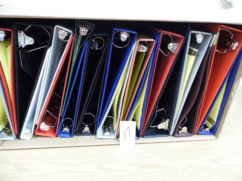 lot 17 image: Box of Binders