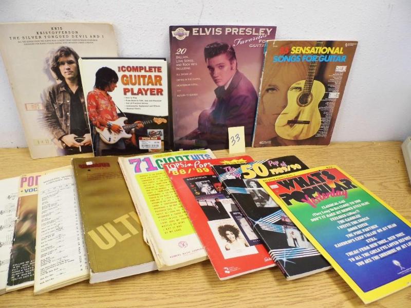 lot 33 image: Guitar & Piano Music Books