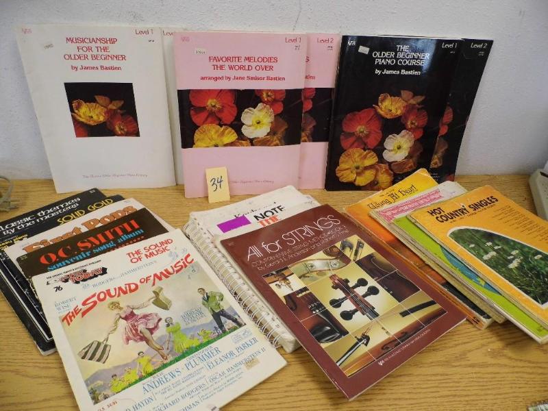 lot 34 image: Guitar & Piano Music Books