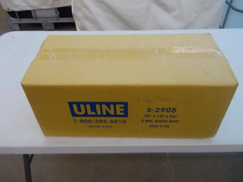 1 box containing 250 - 2 mil gusset...