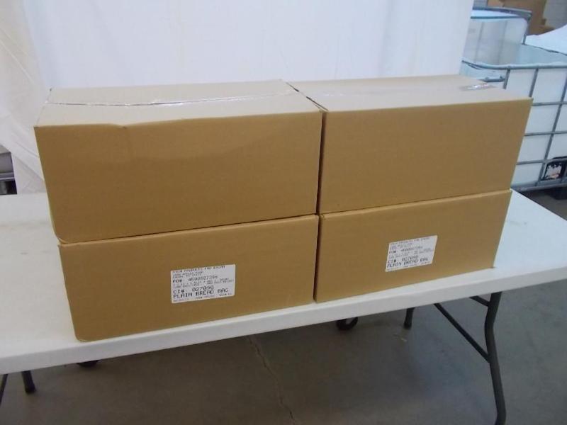 4 boxes of plain bread bags with wi...