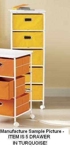 Five Drawer Rolling File Cabinet - ...
