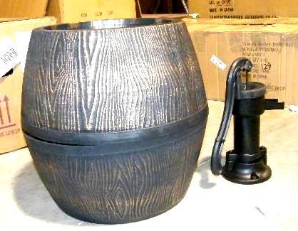 NEW Barrel Fountain and Planter - M...