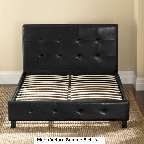 Black Like Leather Bed Frame - 63&q...