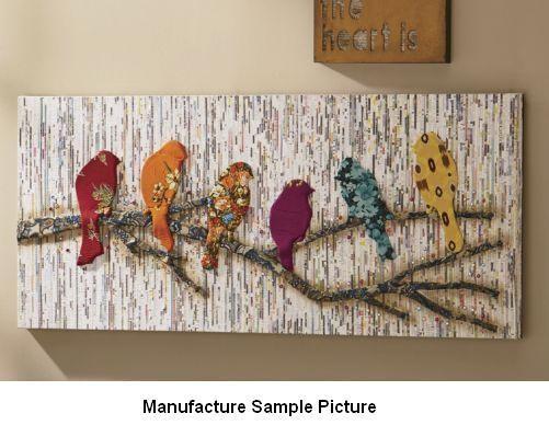 NEW Camara Batik Birds and Newsprin...