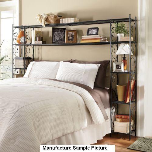 NEW Leaf Scroll Storage Headboard -...