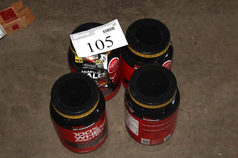 lot 105 image: Lot of (4) Fitness Protein Shakes, ...