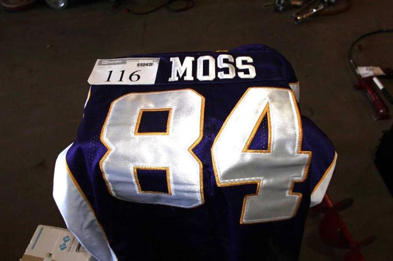 lot 116 image: Randy Moss Vikings Jersey, #84, Si...