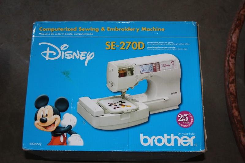 lot 123 image: Disney, Brother, Computerized Sewin...