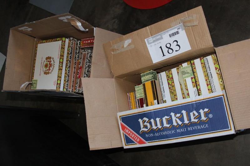 lot 183 image: Box Lot of (18) Cigar Boxes...