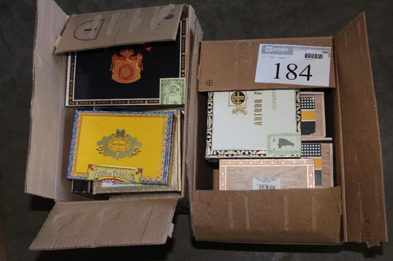 lot 184 image: Box Lot of (17) Cigar Boxes...