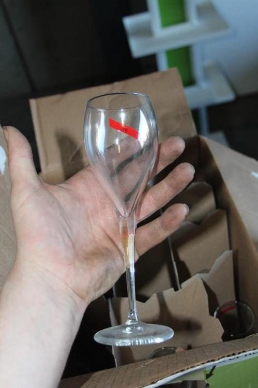 lot 186 image: Box Lot of (16) Wine Glasses...