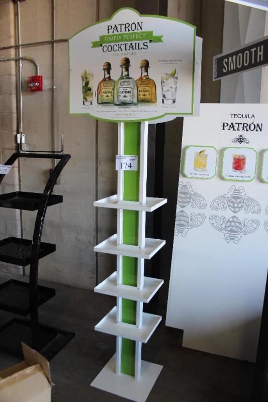 lot 189 image: Patron, 4 Small Shelf, Liquor Displ...
