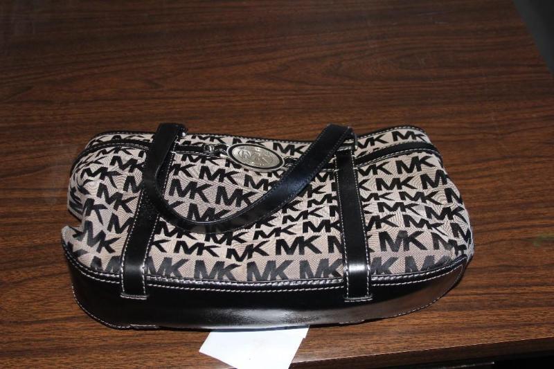 lot 196 image: Michael Kors, MK, Baige - Black - B...