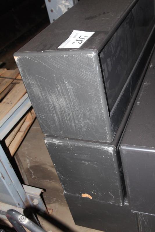 lot 207 image: Lot of (3) Metal, Cabinets, with Lo...