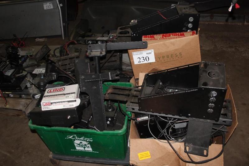 lot 230 image: Pallet lot of Used Squad Car Mounti...