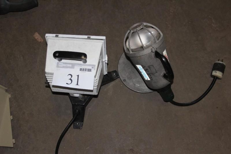 lot 31 image: Lot of (2) Work Lights, suitable fo...