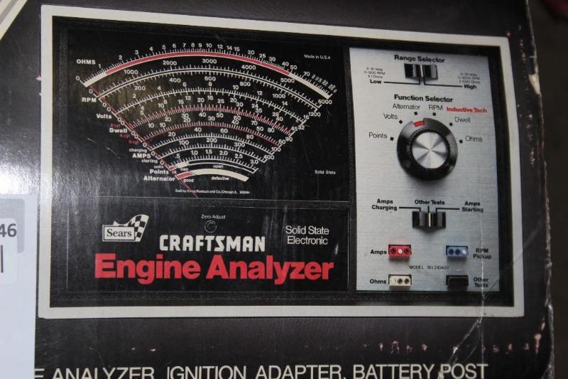 lot 46 image: Craftsman, Engine Analyzer for 12 a...