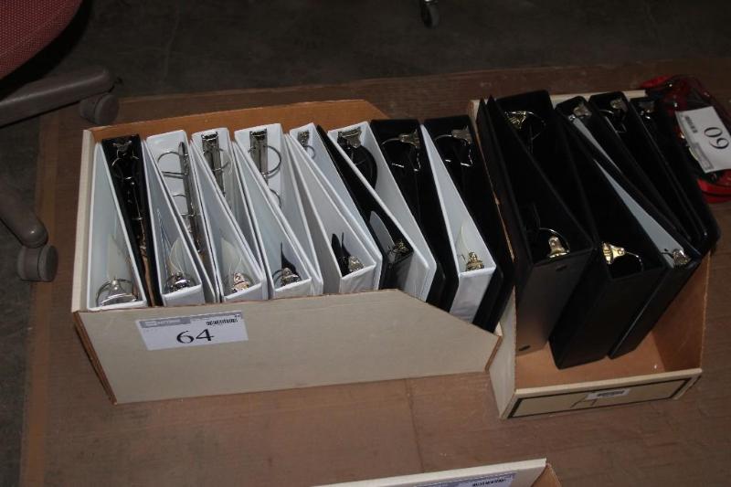 lot 64 image: Lot of (22) 3 Ring Binders...