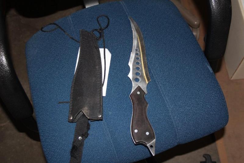 lot 65 image: Knife, 3" Blade, with sheath...