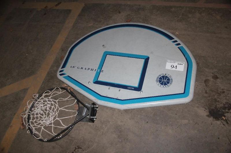 lot 94 image: Graphite Basketball Backboard with ...