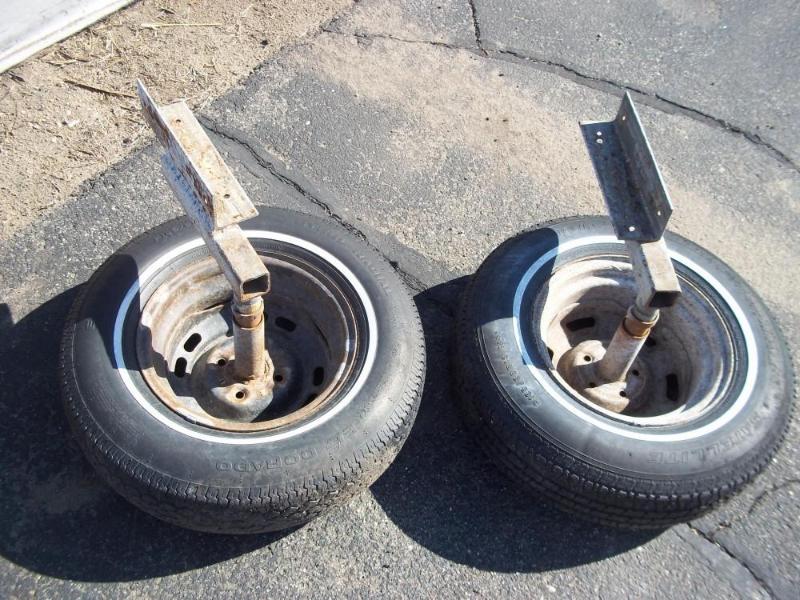 Pair Boat Lift Wheels with Brackets...