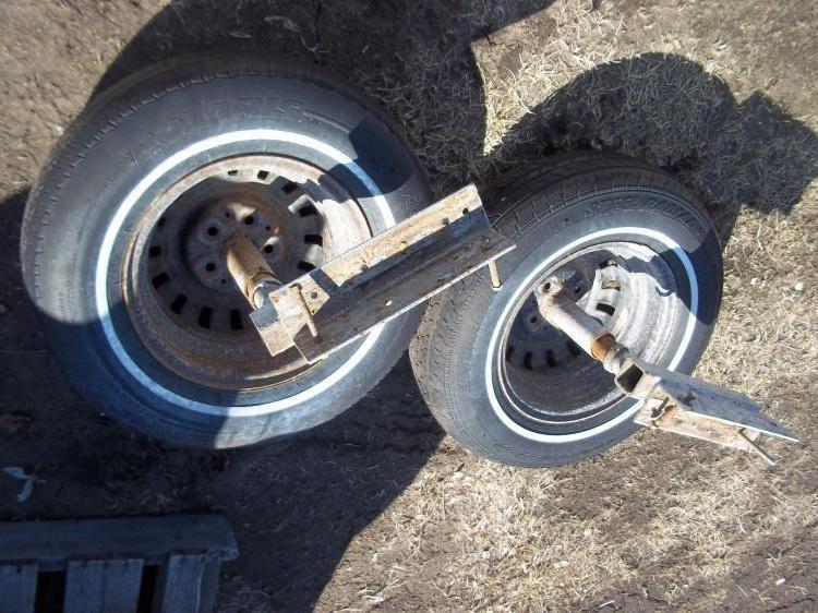 Pair Boat Lift Wheels with Brackets...