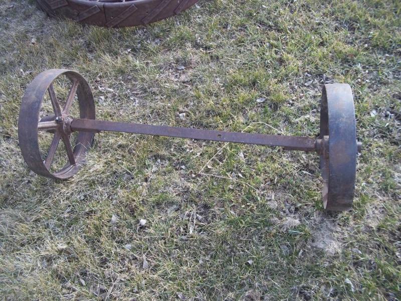 Pair of Antique 16&quot Steel Whee...